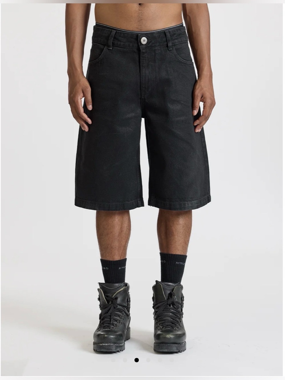 Midnight Mansion JORTS - WAXED BLACK XS